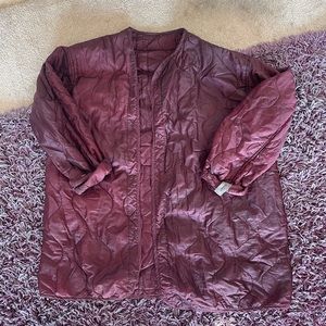 Surplus Burgundy coat.
